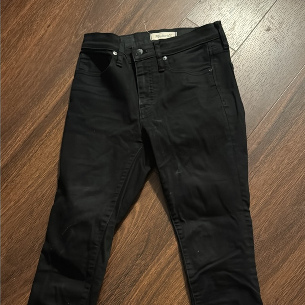 Madewell black skinny jeans